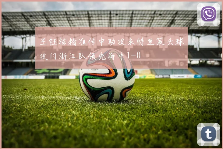 王钰栋精准传中助攻米特里策头球攻门浙江队领先海牛1-0